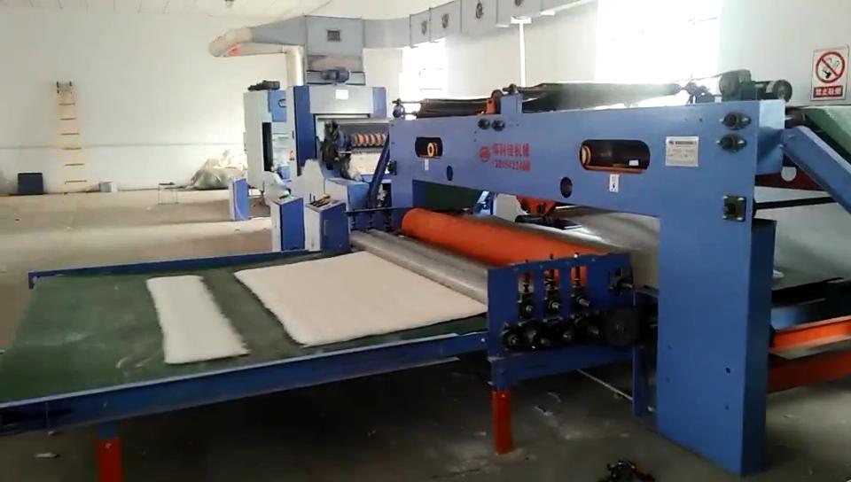 棉被生产线视频